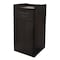 Alpine Industries Black 40 Gallon Wood Receptacle Enclosure with Drop Hole and Tray Shelf ALP476-BLK - alternate 1